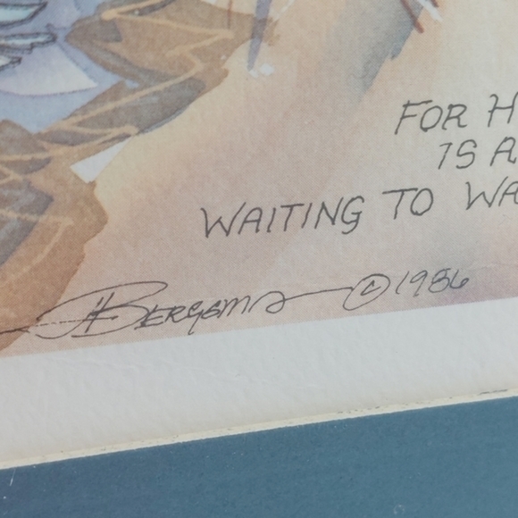 Let Your Inner Voice Guide You Jody Bergsma - 5x7 Limited Edition Numbered 1986 - Picture 2 of 6